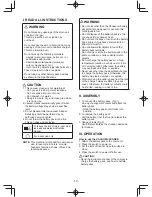 Preview for 10 page of Panasonic EY3743 Operating Instructions Manual