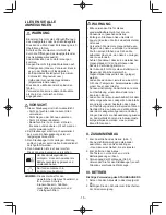 Preview for 16 page of Panasonic EY3743 Operating Instructions Manual