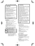 Preview for 41 page of Panasonic EY3743 Operating Instructions Manual