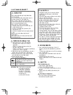 Preview for 56 page of Panasonic EY3743 Operating Instructions Manual