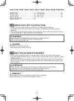 Предварительный просмотр 2 страницы Panasonic EY3743B57 Operating Instructions Manual