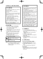 Предварительный просмотр 10 страницы Panasonic EY3743B57 Operating Instructions Manual