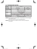 Preview for 16 page of Panasonic EY37A1 Operating Instructions Manual