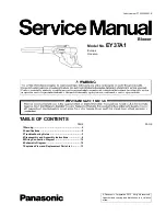 Preview for 1 page of Panasonic EY37A1 Service Manual