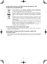 Preview for 9 page of Panasonic EY37A1B57 Operating Instructions Manual