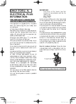 Предварительный просмотр 10 страницы Panasonic EY37A1B57 Operating Instructions Manual