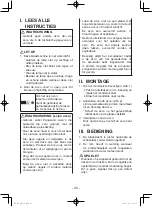 Предварительный просмотр 29 страницы Panasonic EY37A1B57 Operating Instructions Manual