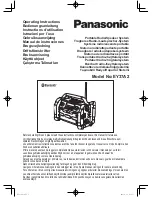 Panasonic EY37A2 Operating Instructions Manual preview