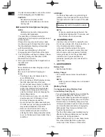 Preview for 14 page of Panasonic EY37A2 Operating Instructions Manual