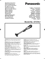 Panasonic EY37A3 Operating Instructions Manual preview