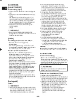 Preview for 20 page of Panasonic EY37A3 Operating Instructions Manual