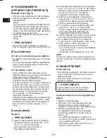 Preview for 28 page of Panasonic EY37A3 Operating Instructions Manual