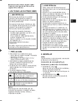 Preview for 35 page of Panasonic EY37A3 Operating Instructions Manual