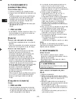 Preview for 36 page of Panasonic EY37A3 Operating Instructions Manual