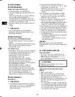 Preview for 40 page of Panasonic EY37A3 Operating Instructions Manual