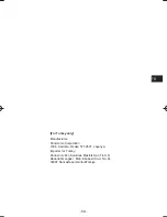 Preview for 59 page of Panasonic EY37A3 Operating Instructions Manual