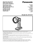 Panasonic EY37C1 User Manual preview