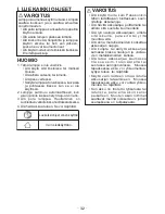 Preview for 32 page of Panasonic EY37C1 User Manual