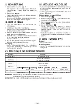 Preview for 24 page of Panasonic EY37C1B57 Operating Instructions Manual