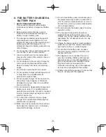 Preview for 8 page of Panasonic EY37C2 Operating Instructions Manual