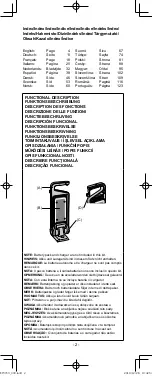 Preview for 2 page of Panasonic EY37C3 Operating Instructions Manual