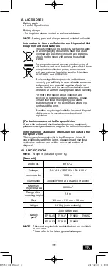 Preview for 9 page of Panasonic EY37C3 Operating Instructions Manual