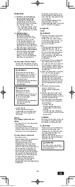 Preview for 15 page of Panasonic EY37C3 Operating Instructions Manual