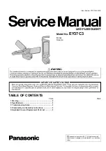 Preview for 1 page of Panasonic EY37C3 Service Manual