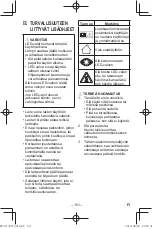 Предварительный просмотр 101 страницы Panasonic EY37C4 Operating Instructions Manual