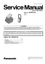 Preview for 1 page of Panasonic EY37C4 Service Manual