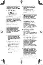 Preview for 9 page of Panasonic EY37C5 Operating Instructions Manual