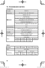 Предварительный просмотр 30 страницы Panasonic EY37C5 Operating Instructions Manual