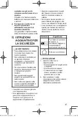 Preview for 47 page of Panasonic EY37C5 Operating Instructions Manual