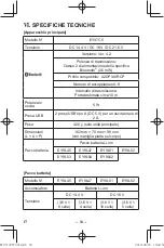 Предварительный просмотр 54 страницы Panasonic EY37C5 Operating Instructions Manual