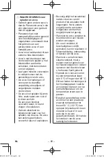 Preview for 60 page of Panasonic EY37C5 Operating Instructions Manual