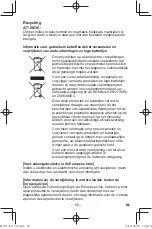 Preview for 65 page of Panasonic EY37C5 Operating Instructions Manual