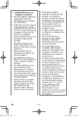 Preview for 72 page of Panasonic EY37C5 Operating Instructions Manual