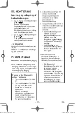 Preview for 85 page of Panasonic EY37C5 Operating Instructions Manual