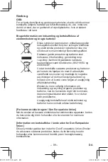 Preview for 89 page of Panasonic EY37C5 Operating Instructions Manual