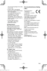 Preview for 93 page of Panasonic EY37C5 Operating Instructions Manual