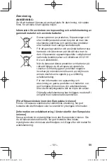 Preview for 101 page of Panasonic EY37C5 Operating Instructions Manual