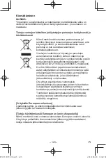 Preview for 125 page of Panasonic EY37C5 Operating Instructions Manual