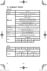 Предварительный просмотр 126 страницы Panasonic EY37C5 Operating Instructions Manual