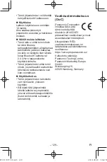 Предварительный просмотр 129 страницы Panasonic EY37C5 Operating Instructions Manual