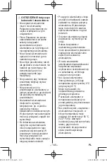 Preview for 145 page of Panasonic EY37C5 Operating Instructions Manual