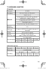 Preview for 175 page of Panasonic EY37C5 Operating Instructions Manual