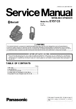 Panasonic EY37C5 Service Manual preview