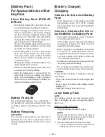 Preview for 16 page of Panasonic EY4542 - CIRCULAR SAW 14.4V Operating Instructions Manual