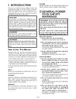 Preview for 4 page of Panasonic EY4542XM Operating Instructions Manual