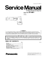 Preview for 1 page of Panasonic EY45A1 Service Manual